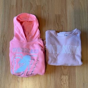 2 Pink Sweatshirts